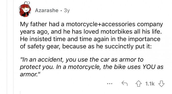 You have to be extra careful because you are the armor in that case.