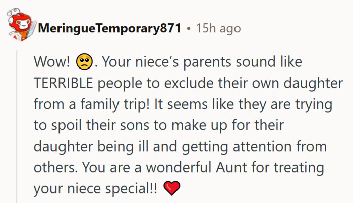 When parents fumble the kindness, it’s always the cool aunt who saves the day.