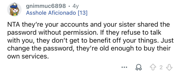 Let them buy their own accounts.