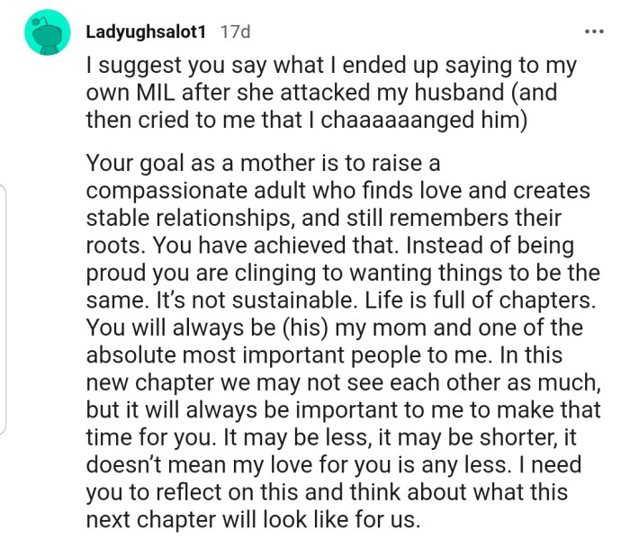 This Redditor has given OP an interesting suggestion on how to handle the situation.