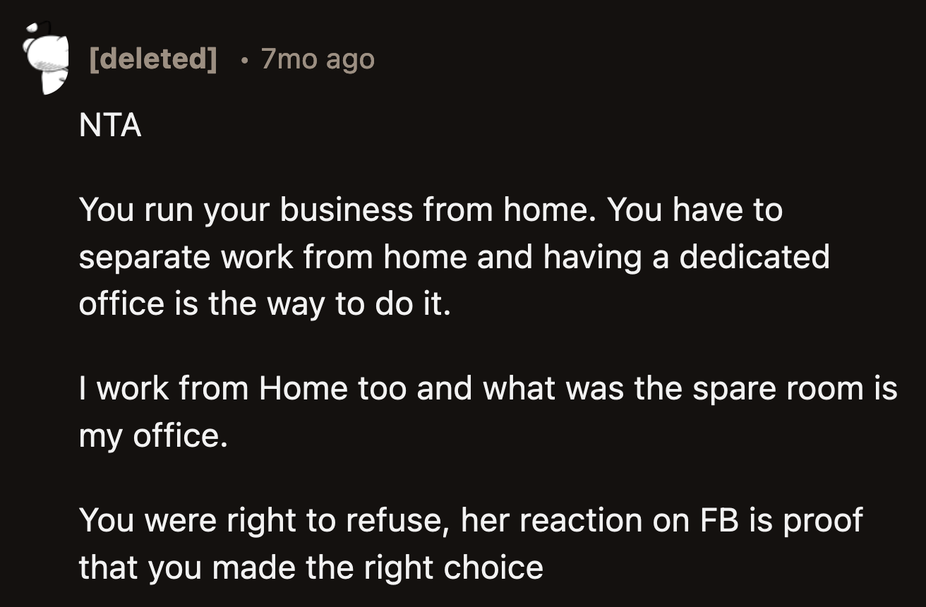 OP has the sole discretion as to who can and cannot enter her home.