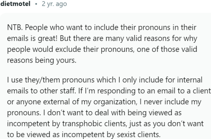 It is crucial to approach discussions on pronoun inclusion with empathy and understanding