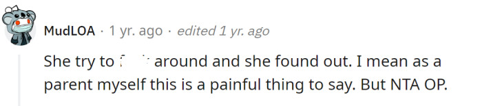 The OP is not in the wrong