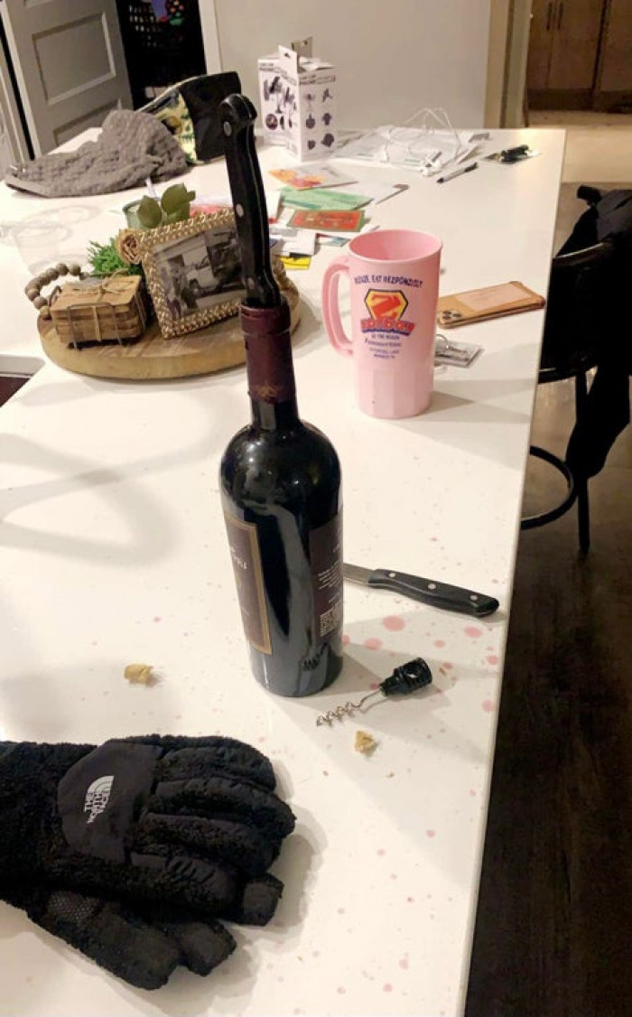 29. My wife after a 13-hour nursing shift in the Covid Unit.