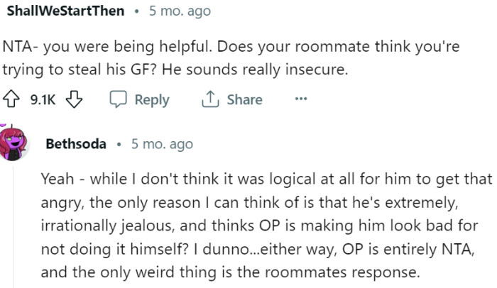 The BF sounds really insecure