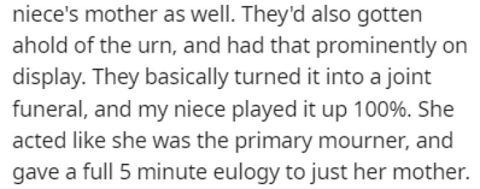 Shannon turned the funeral into a joint funeral