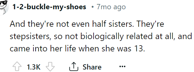 The fact is that they are not biologically related at all