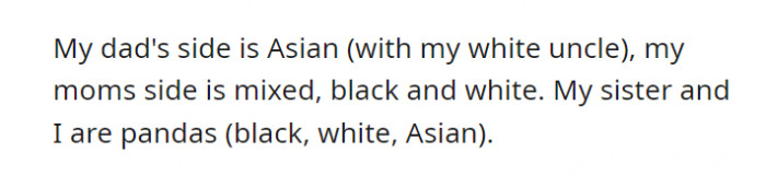 A small preface about their family’s race. OP thinks it matters, at some point.