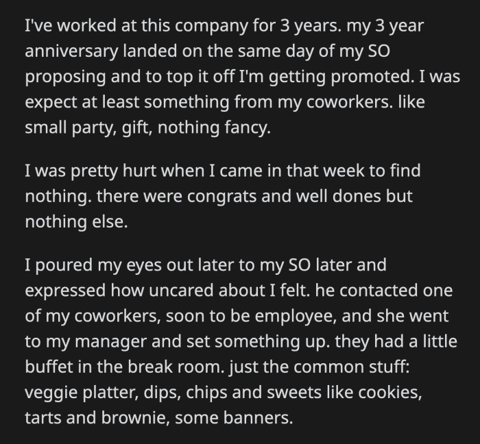 OP and her significant other thought her colleague was out of bounds to talk to her that way.