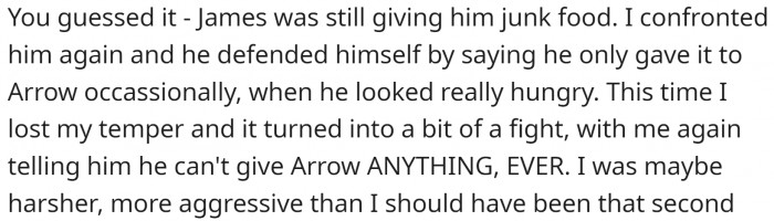 OP asked him to stop, and he said he would. But he lied.