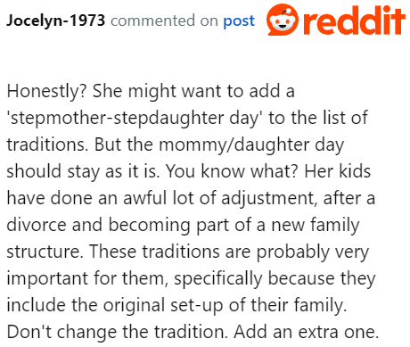 The OP is dismissing the importance of this tradition, which could hurt his new family members.