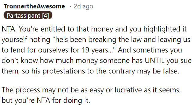 Pursuing legal action is justified, even if the outcome isn't straightforward or guaranteed to be profitable.