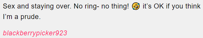 10. Commitment before intimacy.