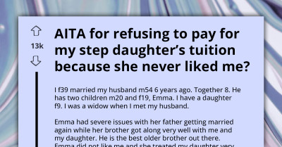 AITA For Refusing To Pay For My Stepdaughter’s Tuition Because She Never Liked Me