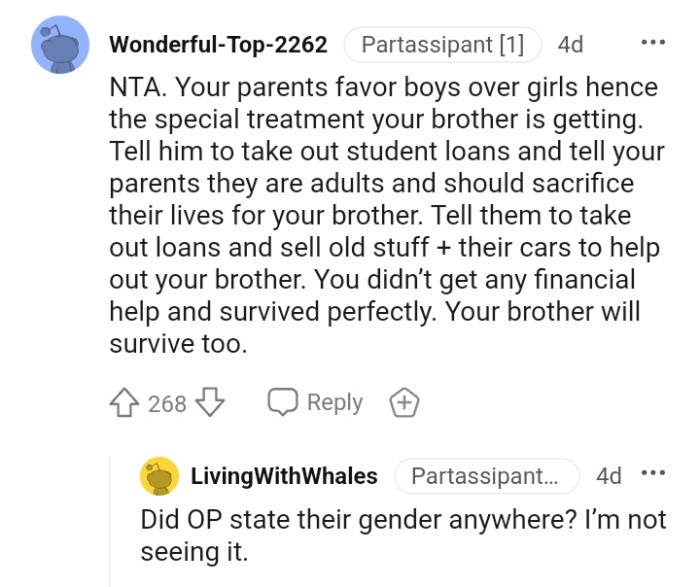 The OP didn't get any financial help and survived perfectly