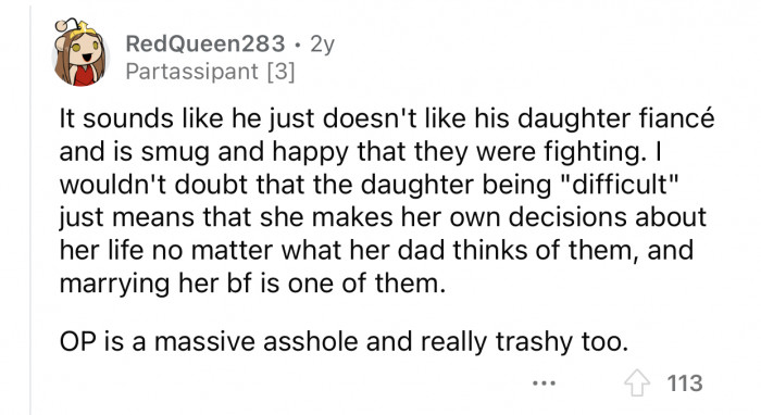 OP's behavior was trashy.