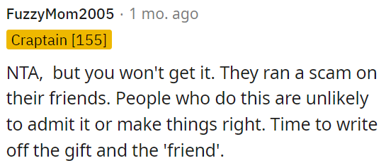 OP's friend deceived others, and he is unlikely to own up or rectify the situation.