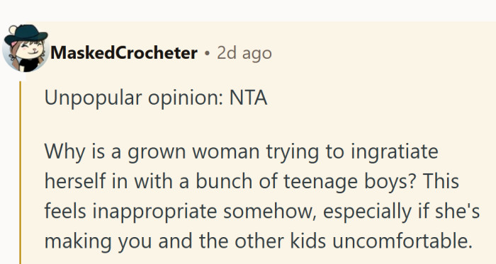 Some felt the discomfort here was real, pointing out that adults can unintentionally overstep when they’re trying too hard to be included.