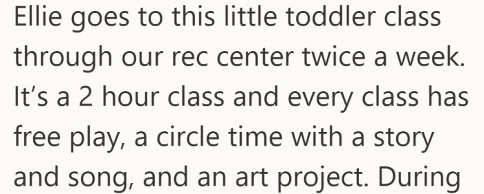 What looked like a simple class actually played a big role in her daughter’s day-to-day activities.