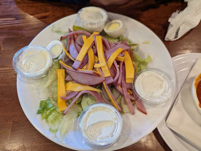14. A Cobb Salad, Apparently. We Asked Why It Looked Like This And The Server Looked At Us Like We Had 2 Heads Before Saying, 