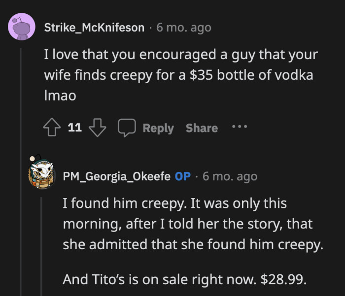 Now they know to brace themselves when this contractor is around.