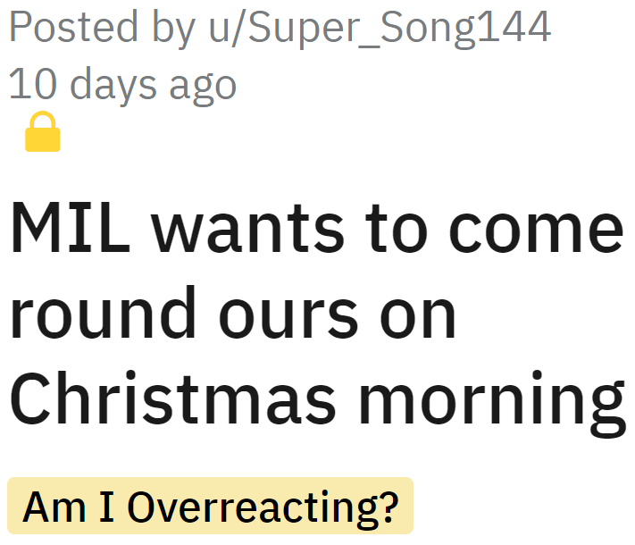 The OP shared her frustration about her MIL on a subreddit dedicated to stories about the worst MILs.