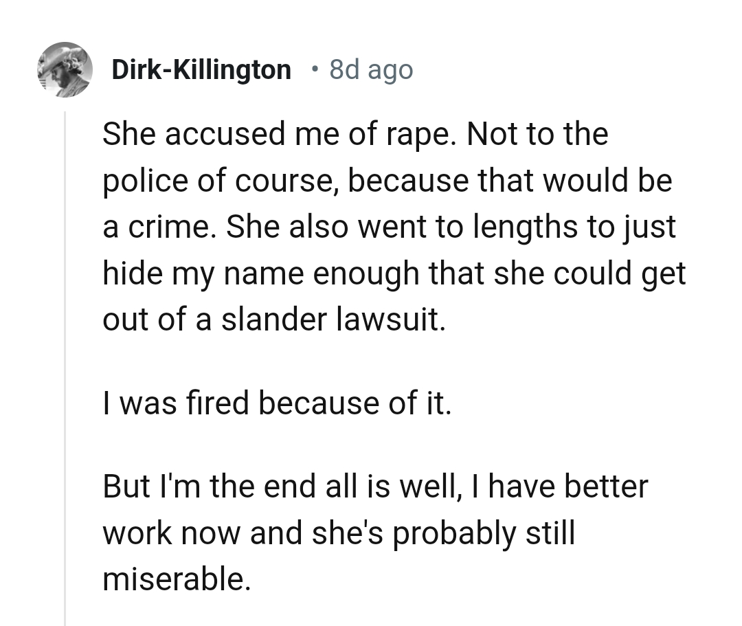 13. Being accused of rape