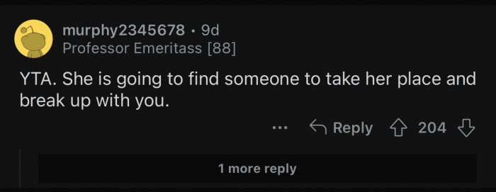 OP is losing a lot by behaving this way.