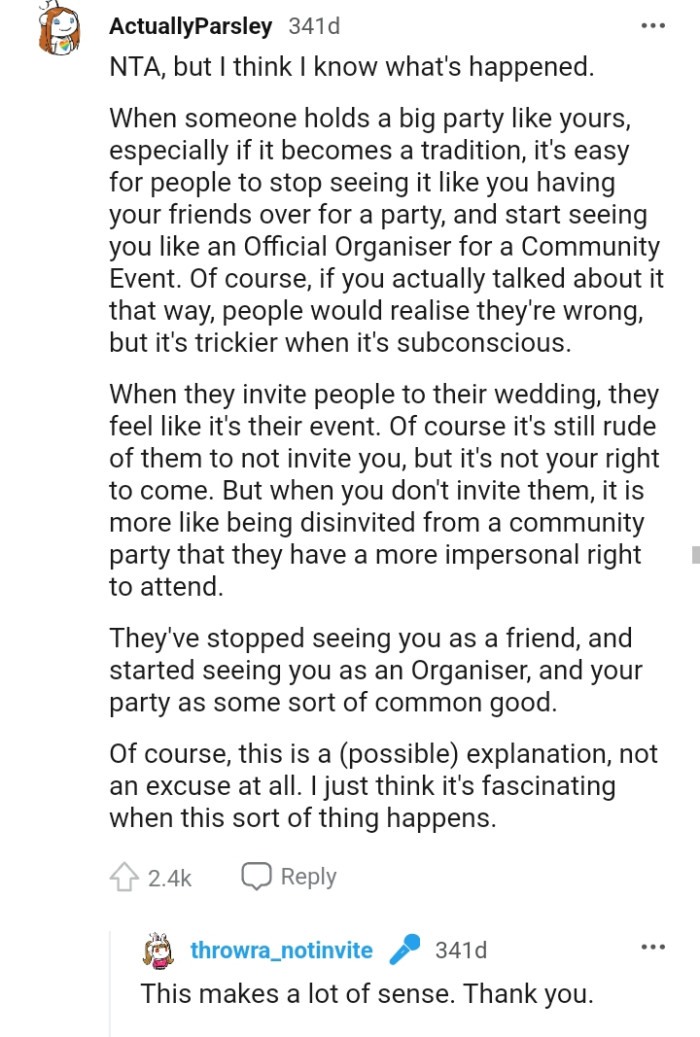 An Official Organizer for a Community Event