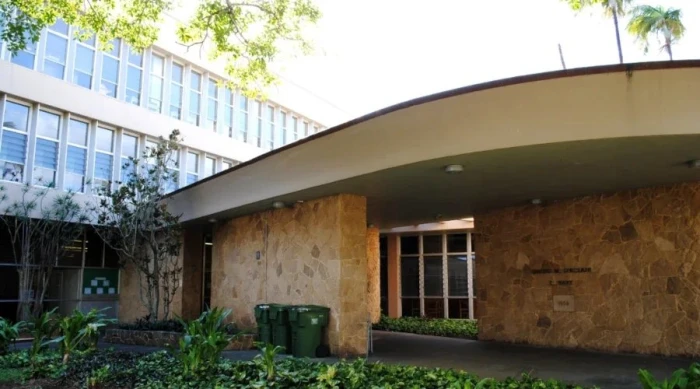 Hamilton Library, University of Hawaii at Manoa: janitors regularly report a young woman in a pink muumuu on the first floor of the mauka wing