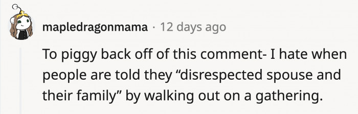 Like it cancels or justifies the disrespect they exhibited first