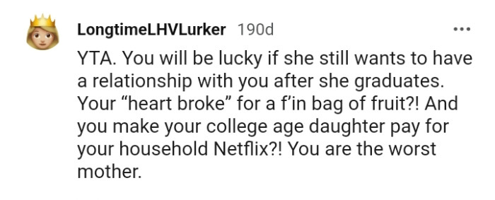 OP's the Worst Mother