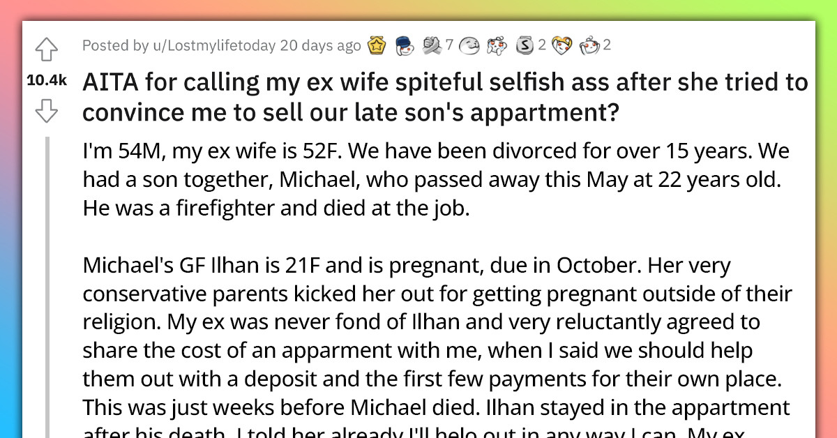 Man Loses It After His Ex-Wife Persists That They Evict Their Late Son’s Pregnant Girlfriend And Sell His Apartment