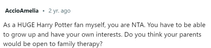 One Harry Potter fan says: