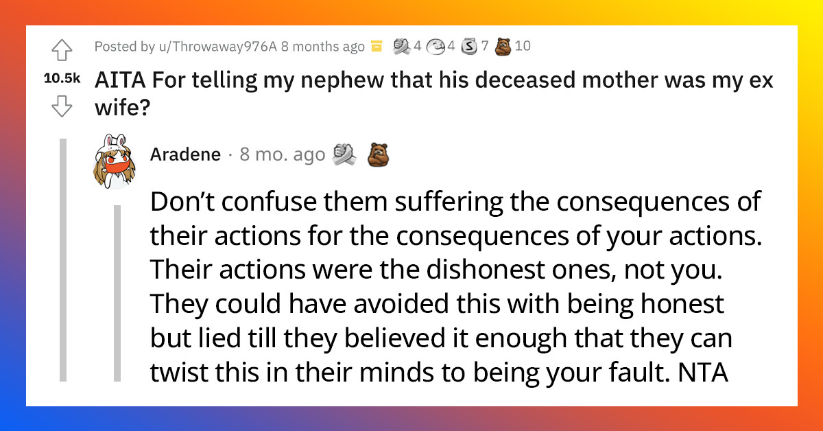 Redditors Express Their Disbelief And Disgust Over Man's Family Who Blamed Him For Telling The Truth To His Nephew And Here's The Reason Why
