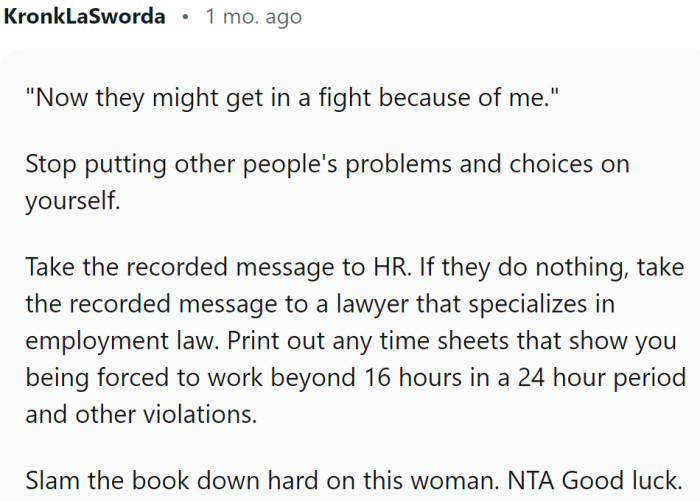 OP should stop putting other people's problems and choices on herself