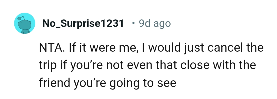 The OP is not close with the said friend