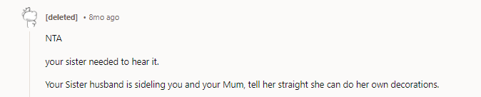 It may not be a good idea to burn bridges so fast. Otherwise, she will feel like she can't go to them for help when her husband gives her a black eye.