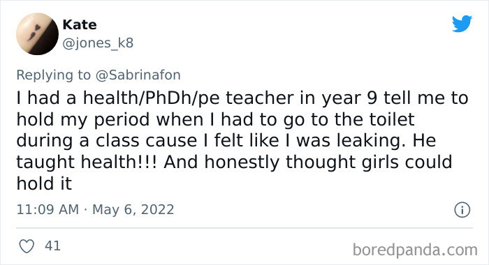 21. As if periods are that easy to just hold in