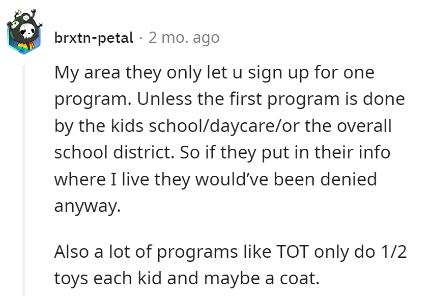 One program per person: it's the bureaucratic version of 