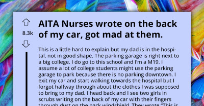 Man Visiting Dying Father Brings Nurse To Tears After She Threatens To Tow His Car