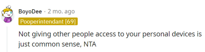 Right, it's common sense!