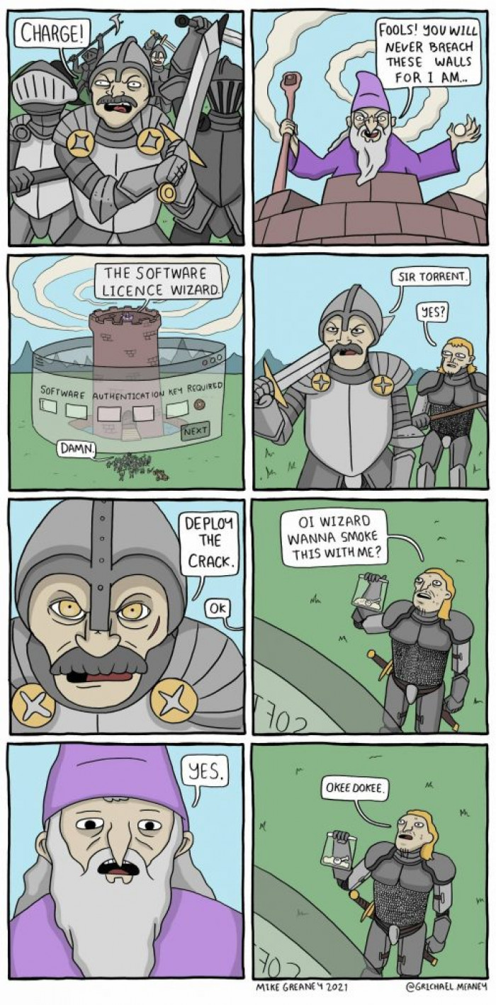 13. The wizard is about to lose something he worked hard for