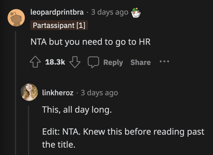 This is the first thing OP needs to do before Sarah gets the chance to spin the story to her favor