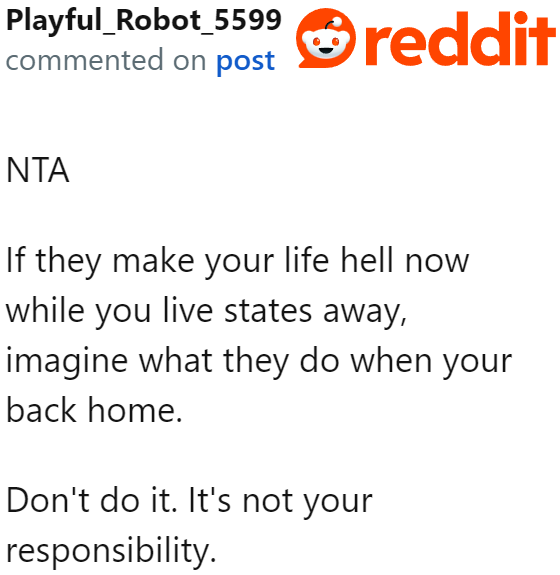 If they're like this while they're away, the OP can expect the worst once he's there.