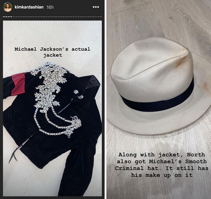 25. Kim Kardashian Bought Her Daughter North West Michael Jackson’s Jacket and His Smooth Criminal Hat