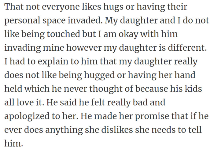 2. Not everyone likes hugs