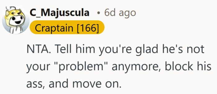 That word came back around, and some felt it was finally his turn to own it.