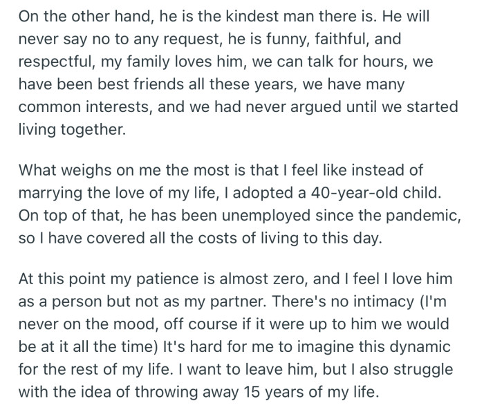 OP Admits That While Her Husband Is a Wonderful Man, He Acts Like a Child