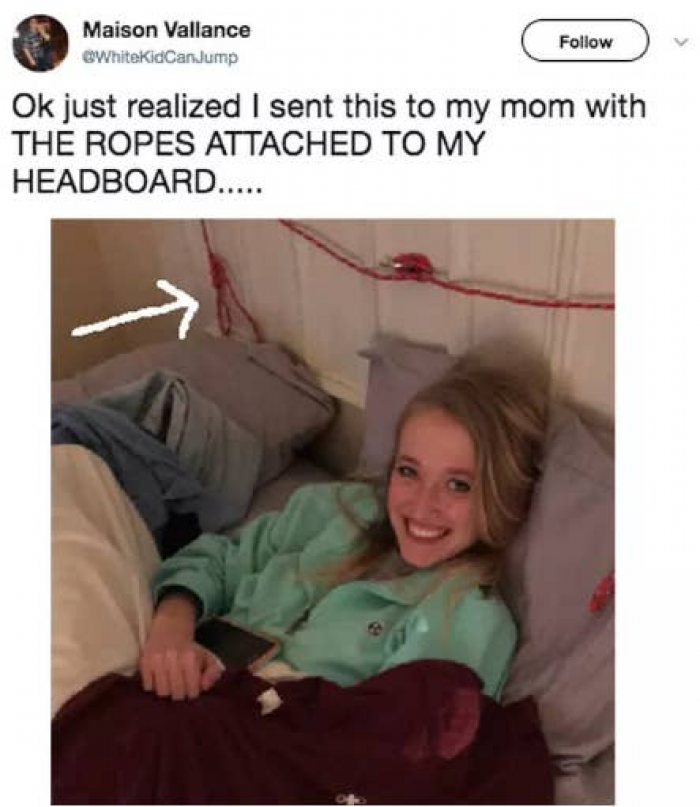 4. Well, it could also be used for a Christmas decoration; let's hope she thought the same.